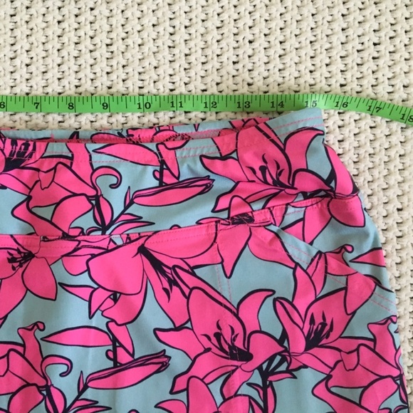 JOFIT STRETCH TENNIS SKORT BLUE WITH PINK FLOWERS SIZE WOM MEDIUM (15) - Picture 3 of 6